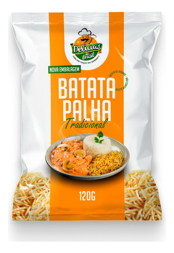 Batata Palha Tradicional 120g Batata Palha Crocante 120g