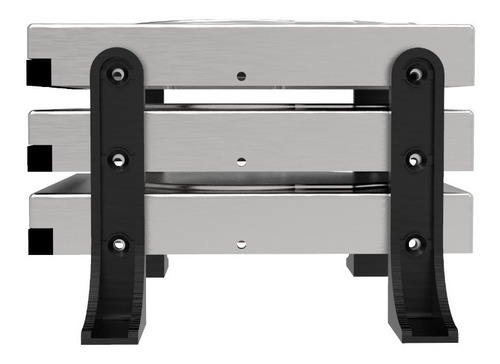 Suporte Rack Externo Vertical Até 3 Hd/ssd Organizador Mesa