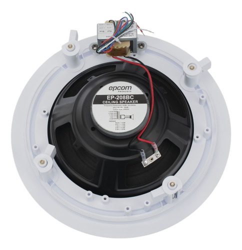 Altavoz De Techo 8 1.87w - 15w 70/100v, Epcom, Ep-208bc Blanco