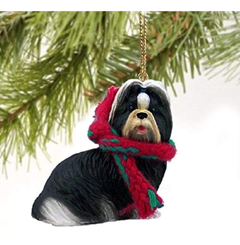 Shih Tzu Perro Ornamento De Miniatura -