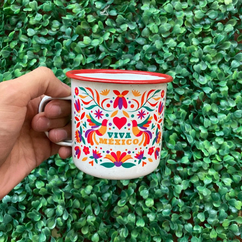 Imagen 3 de 10 de 48 Mini Tazas 6oz Peltre Mayoreo Tenangos Diseño Mexicanos