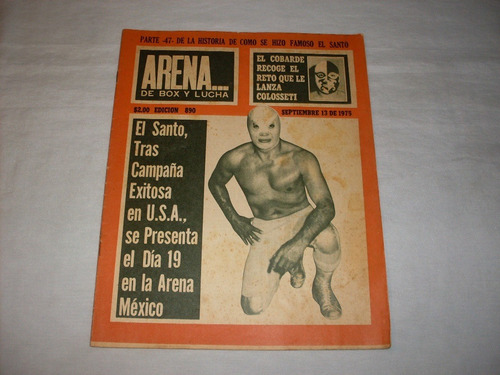 Revista Lucha Libre # 890 El Santo & El Santo   Año 1975
