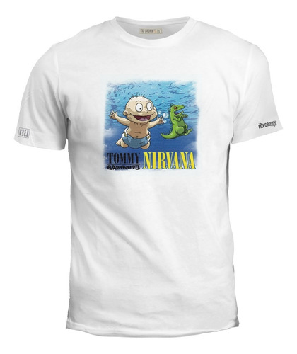 Camiseta Tommy Pickles Rugrats Nirvana Nevermind Hombre Ink