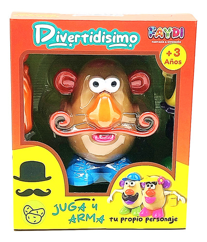 Muñeco Señor Señora Cara De Papa Para Armar Mundo Cla 32523