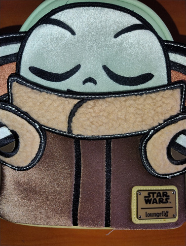 Mochila Loungefly Grogu Baby Yoda Disneyland Exclusive Verde Liso (Usado)