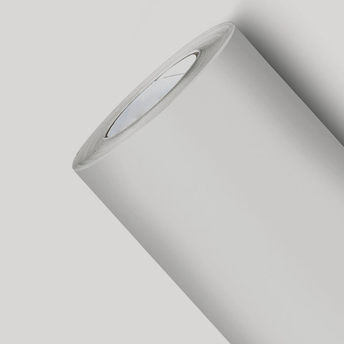 Imagem 6 de 6 de Papel De Parede Sala Adesivo Liso Branco Blackout 0,6x2m