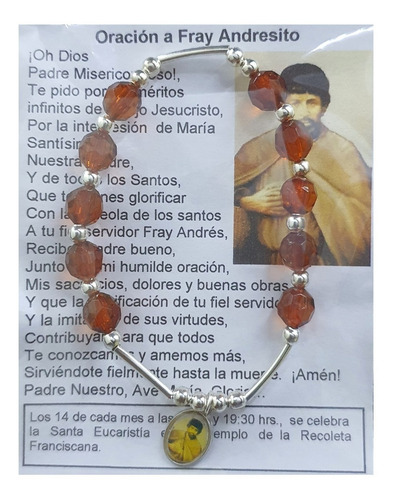 Imagen 2 de 2 de Pack 6 Pulsera De Fray Andresito, Hecha A Mano