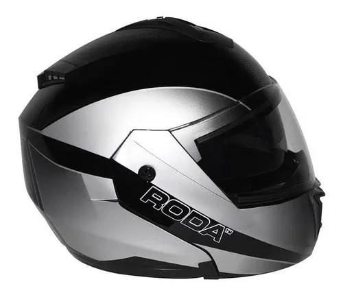 Casco Abatible Roda Revenge Plata Rocket Gafas Moteros