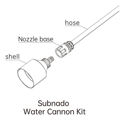 Kit De Cañón De Agua Para Subnado Submarino