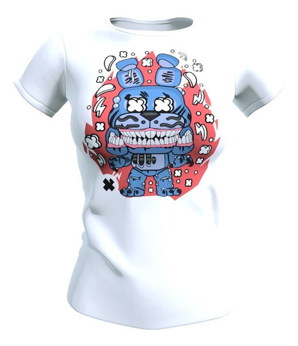 Polera Mujer Bonnie Five Nights At Freddy's, Fnaf, Poliester