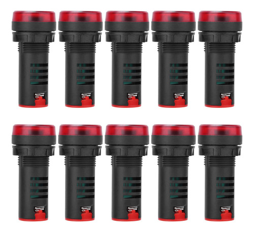 Alarma De Destello De Luz Roja Berm Led Buzzer Ad16-22sm, 10