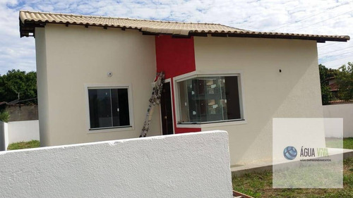 Iguaba Grande/ Cidade Nova, Residência De Esquina Com Grande Quintal, Com Rgi, 03 Quartos E Uma Linda Suíte, Por R$ 210 Mil - Ca0071