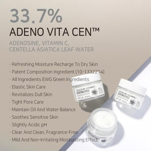 Crema Facial Aplb Con Adenosina Y Vitamina C | Adeno Vita Ce