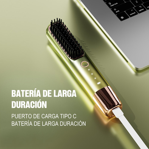 Cepillo De Pelo Eléctrico Recargable Por Usb,calefacción Mch