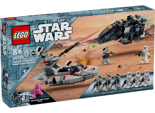 Lego Star Wars Nave De Descenso Imperial Vs Speeder 40755