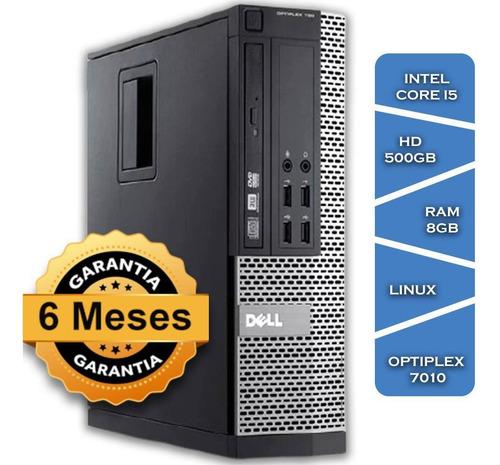 Imagem 1 de 3 de Pc Dell Optiplex7010 Core I5 3470º Hd500 8gb Ram Linux Small