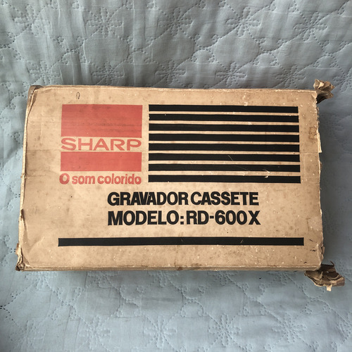 Com Caixa Original Gravador Cassete Rd 600x Sharp K7 (Usado)