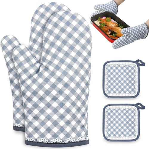 Guantes Resistentes Al Calor Para Horno De Cocina 4pz 