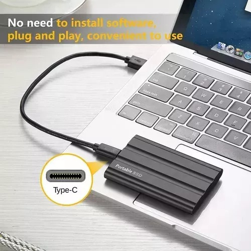 Externo Disco Duro Ssd 2tb 2000gb Sólido Mini Portátil