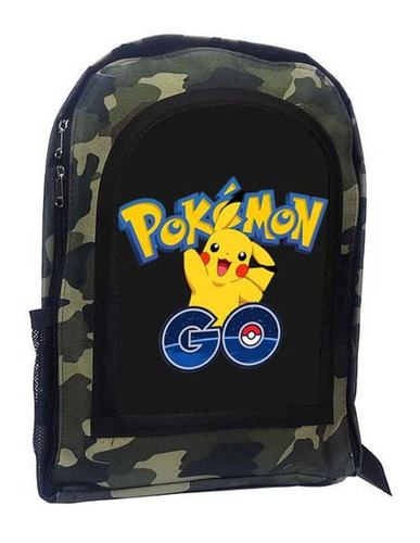 Mochila Camuflada Pikachu A223