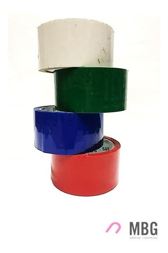 Imagen 2 de 4 de Cinta Adhesiva De Colores 48mm X50m Pack 4 Unidades