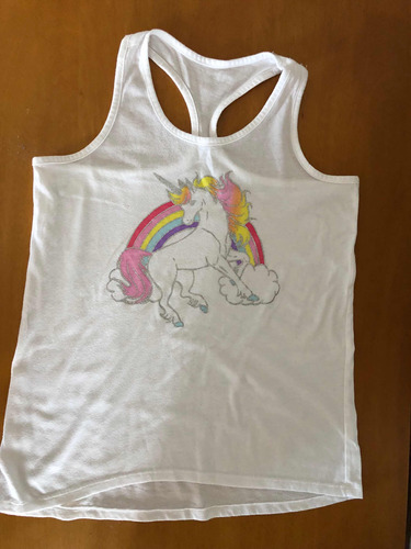 Franela Sin Manga Children Place Talla 14 Unicornio