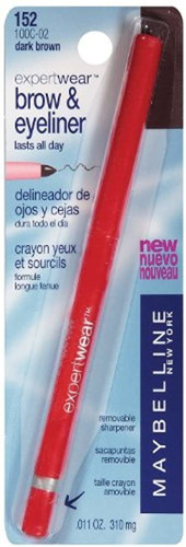 Maybelline Expert Wear & Eyeliner Lápiz Para Cejas, Color Ca