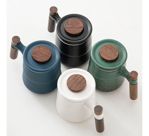 Taza / Taza De Cerámica Del Té Del Estilo Japonés Azul