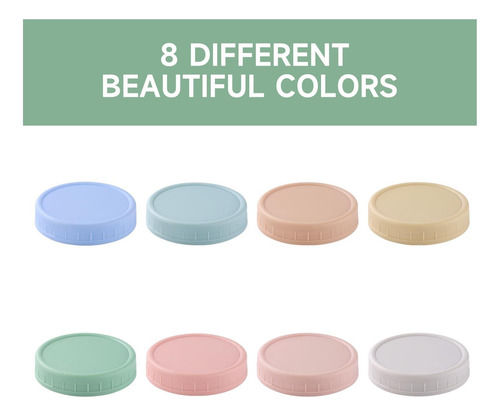 8 Paquetes De La Boca Ancha Mason Jar Lids Para Bola, De Y Y