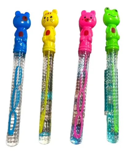 Lamppdcor Set De 12 Burbujas Con Pajita – Juguetes De Plástico Portátiles Para Soplar Burbujas, Ideales Para Fiestas, Interior Y Exterior, Regalos Para Niños