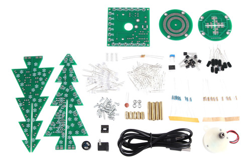 Árbol De Navidad Giratorio Electrónico Colorido Led Automáti