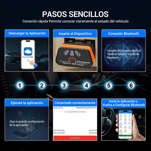 Escáner Automotriz Mini Obd2 Con Bluetooth Android Ios Sc03y