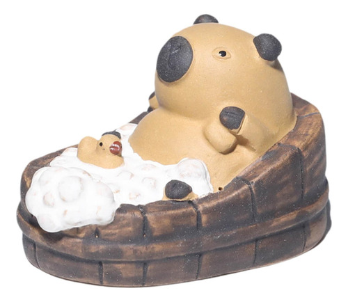 Capybara Mini Tea Pet Figurine Kung Fu Tea Modelo De Mascota