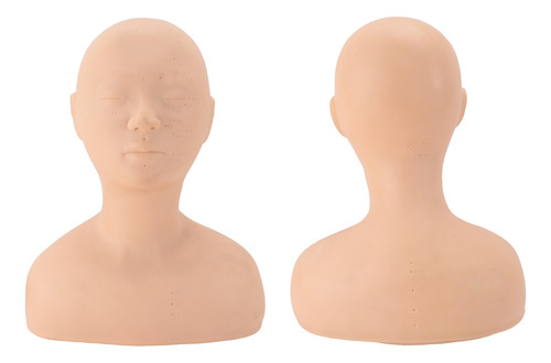 Cabeza De Maniquí De Acupuntura, Calva, Cosmetología, Silico