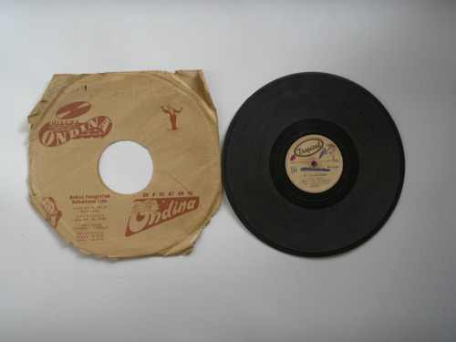 Disco Acetato Bovea Y Sus Vallenatos El Testamento  78 Rpm