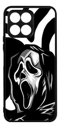 Funda Terror Halloween Calavera Negra Gritando Para Honor