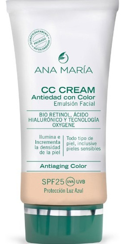 Cc Cream Antiedad Con Color 