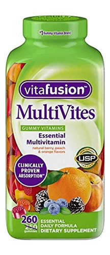 Vitafusion Multivites Essential Multivitamin Natural Sabor A