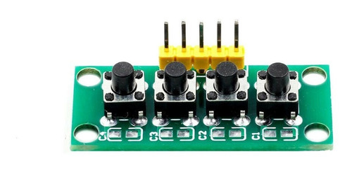 Modulo 4 Push Button Micro Switch Key Arduino Pic Plcduino