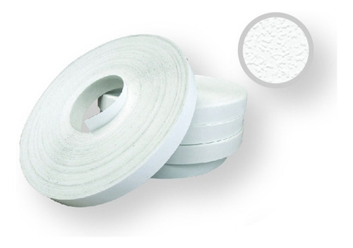Imagen 1 de 2 de Tapa Cantos Pvc Blanco Rugoso 1.00 X 45mm. 200mts. Meaton