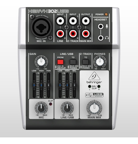 Mixer Behringer Xenyx 302usb - 5 Entradas