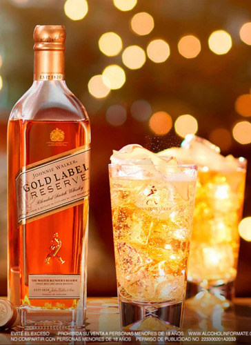 Kit 3 Unidades Johnnie Walker Gold Label Reserve 750ml