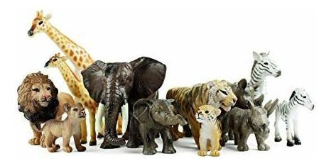 Boley De 12 Piezas Conjunto Safari Animal - Las Diferentes V