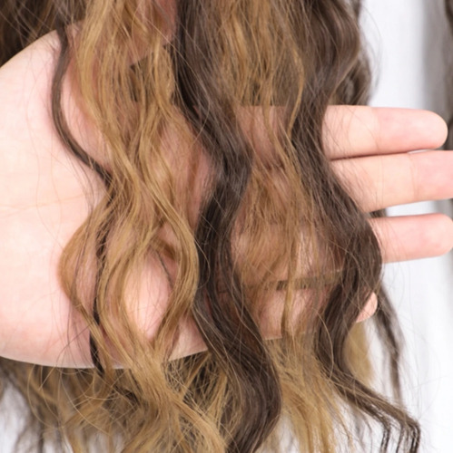 1b# Cabello Fibra Natural Cola Extensiones Pelo Peluca