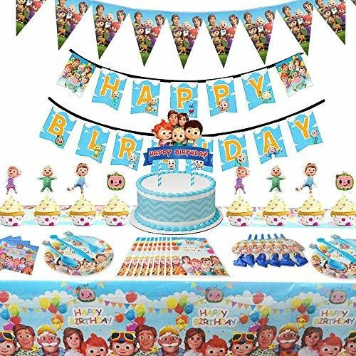 Imagen 1 de 5 de Cocomelon Birthday Party Supplies For Girl And Boy Decorati