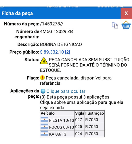 Bobina De Encendido O Ignicion Ford Ka Año 2008/2013 Indumag