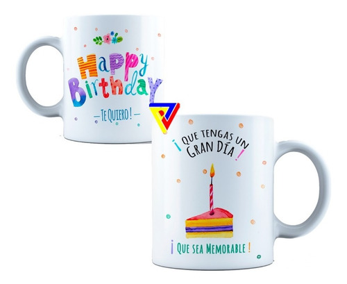 Tazas Cumpleaños Personalizada Full Color