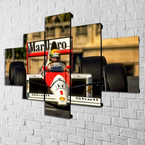 Cuadro Ayrton Senna F1 Moderno Poliliptico Modelo 0003