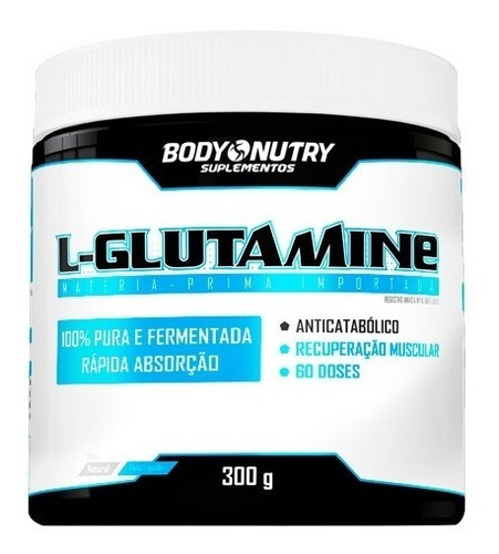 L- Glutamina 100% Pura - 300g Body Nutry