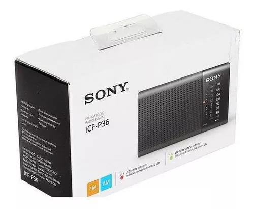 Radio Portatil Sony Icf-p36 Am Fm Analoga Salida Auricular